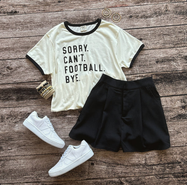 SORRY CANT FOOTBALL TEE